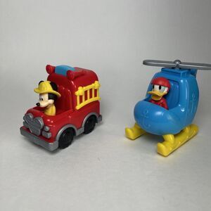2 Mickey Mouse Let’s Work Vehicles Mickey Mouse Fire Truck & Donald Helicopter